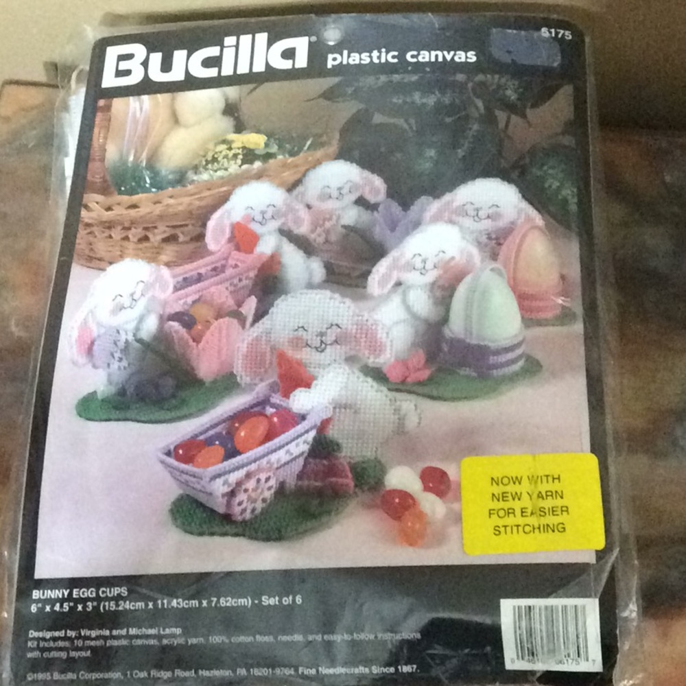 Bucilla Canvas Bunny Cups